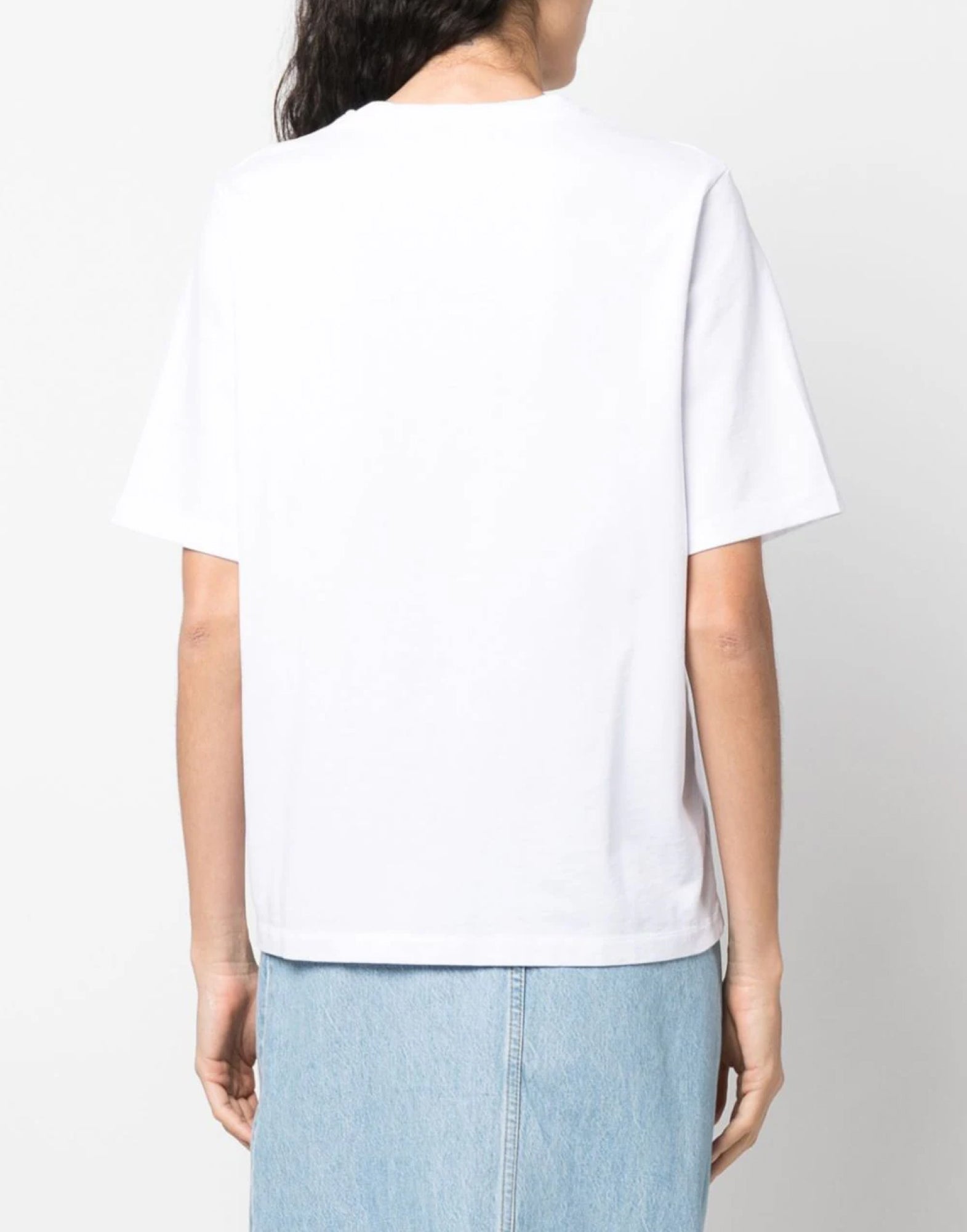 MAISON KITSUNÉ Classic Logo T-Shirt with Floral Print for Women