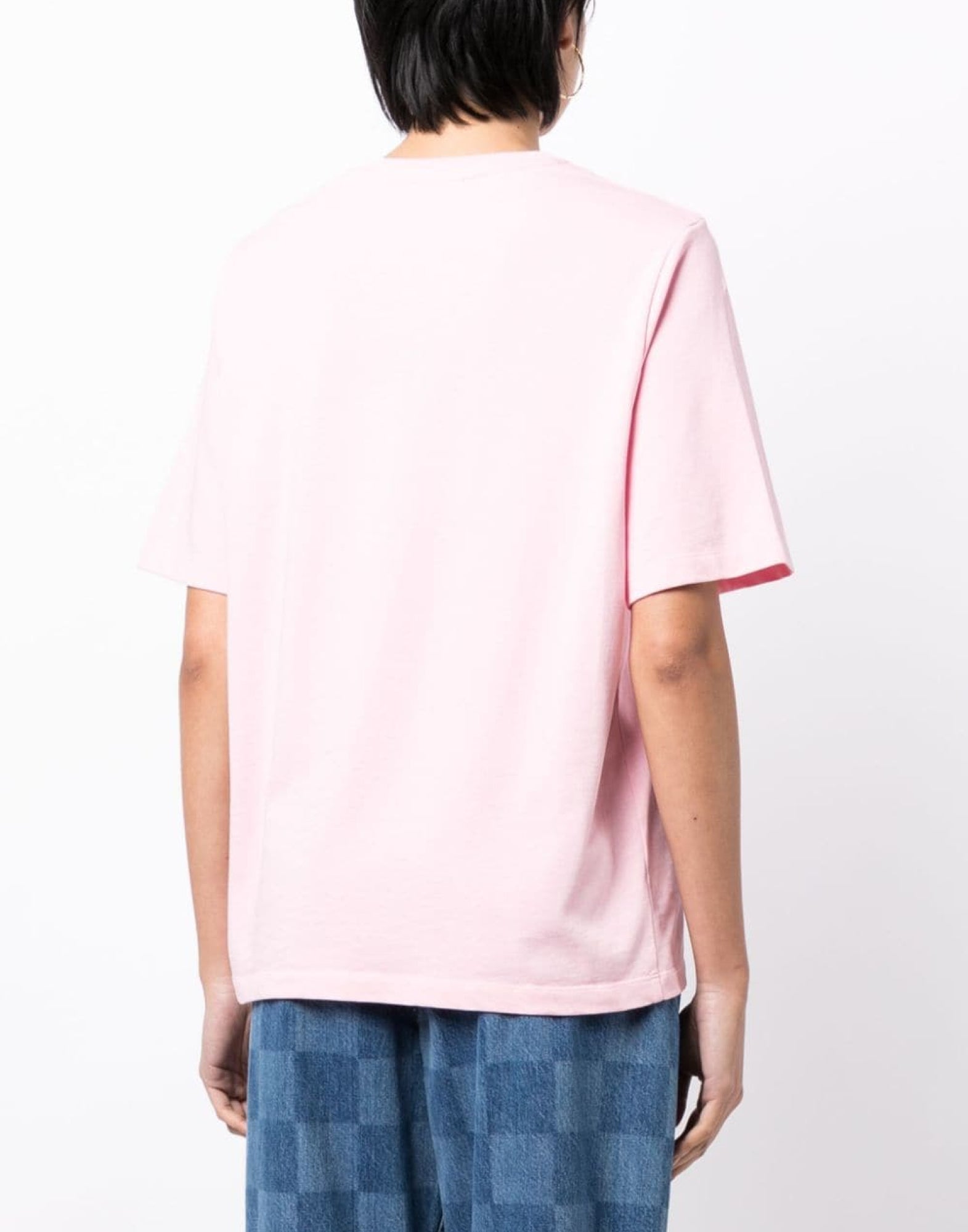 MAISON KITSUNÉ Flower Print Classic Logo T-Shirt - Short Sleeve