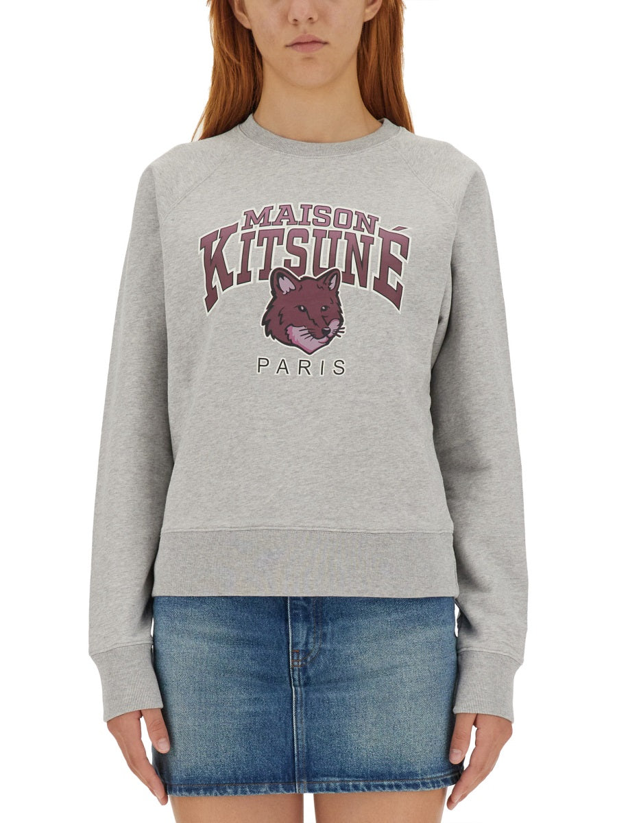 MAISON KITSUNÉ Relaxed Fit Campus Sweatshirt - Size S