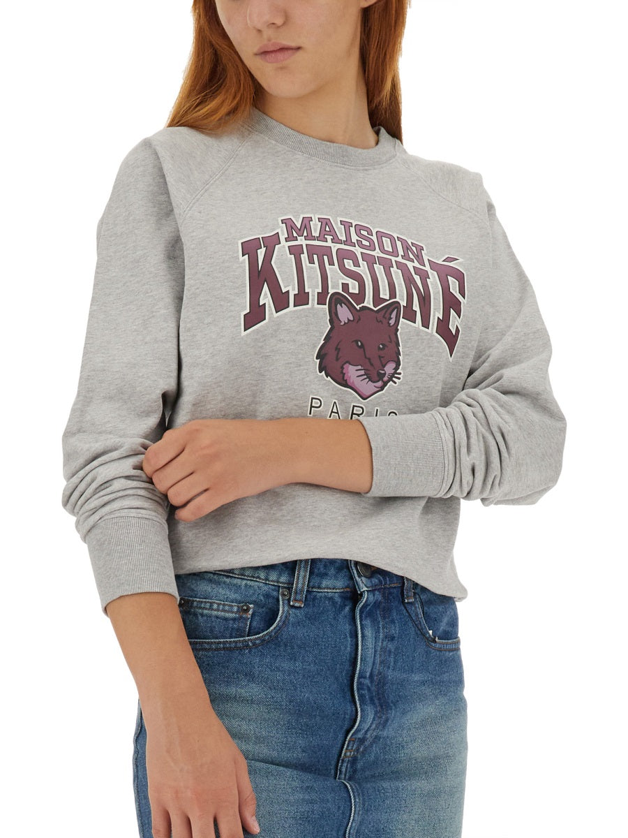MAISON KITSUNÉ Relaxed Fit Campus Sweatshirt - Size S