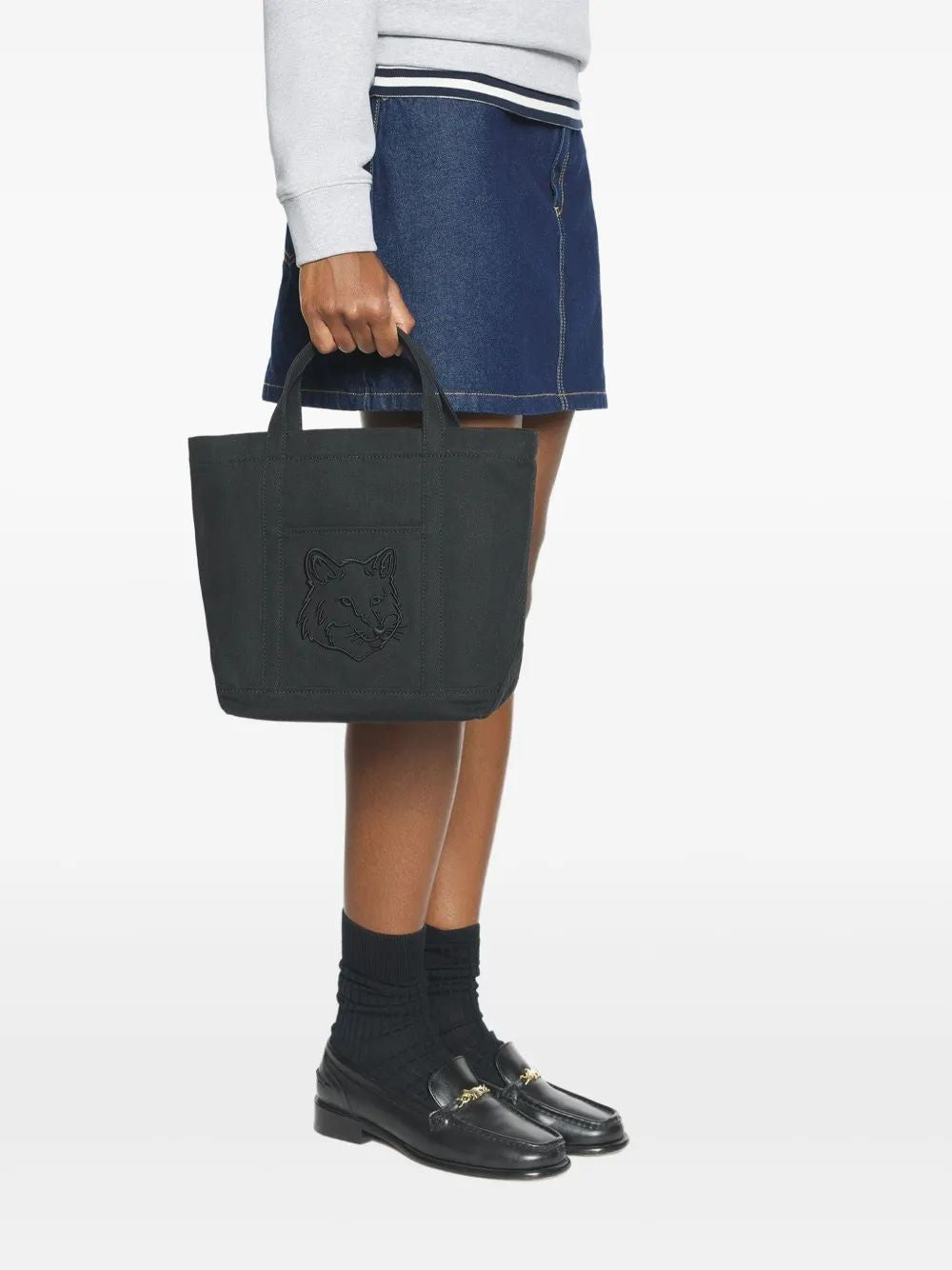 MAISON KITSUNÉ Mini Fox Head Tote Handbag