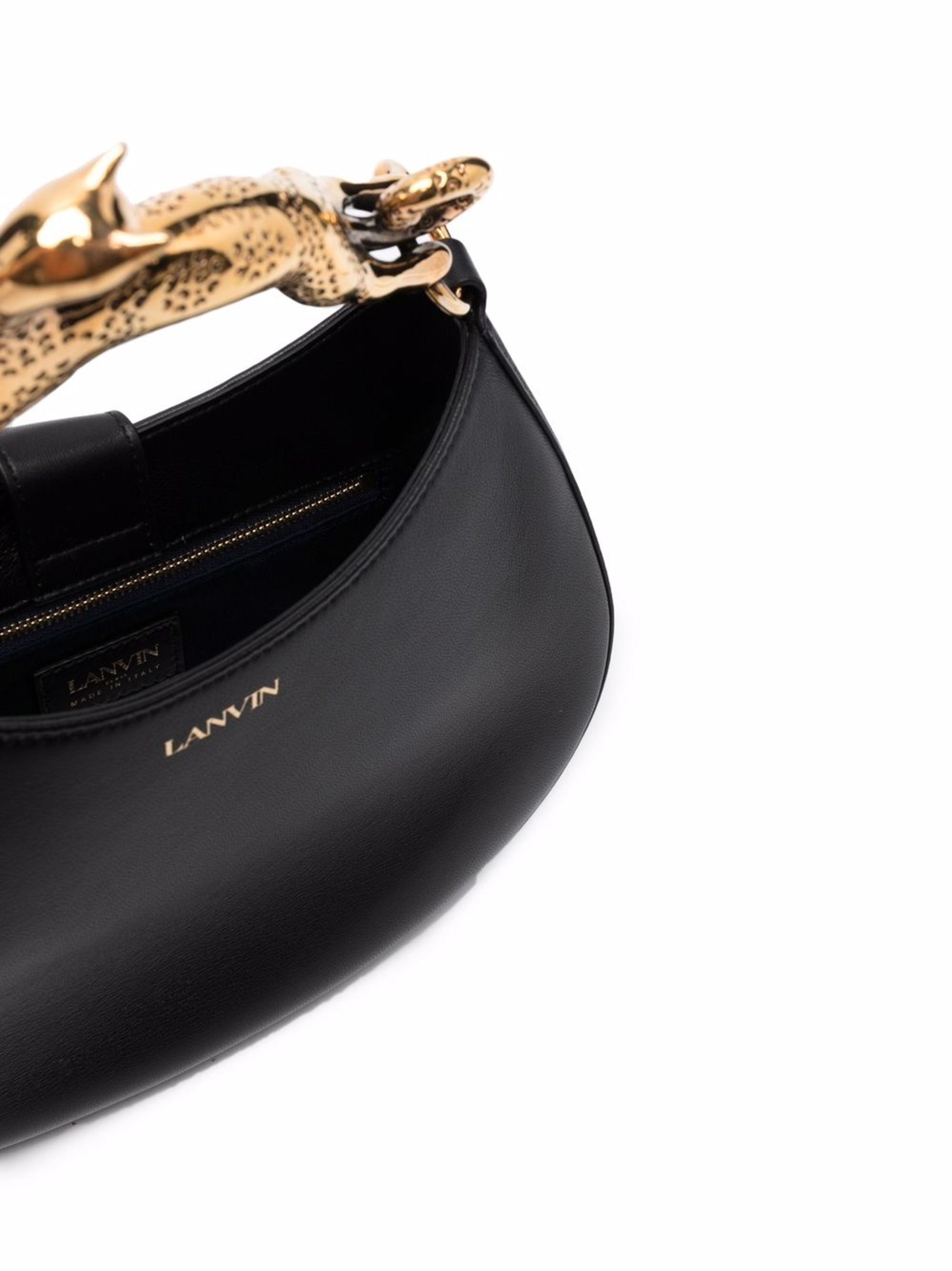 LANVIN Hobo Handbag with Cat Handle