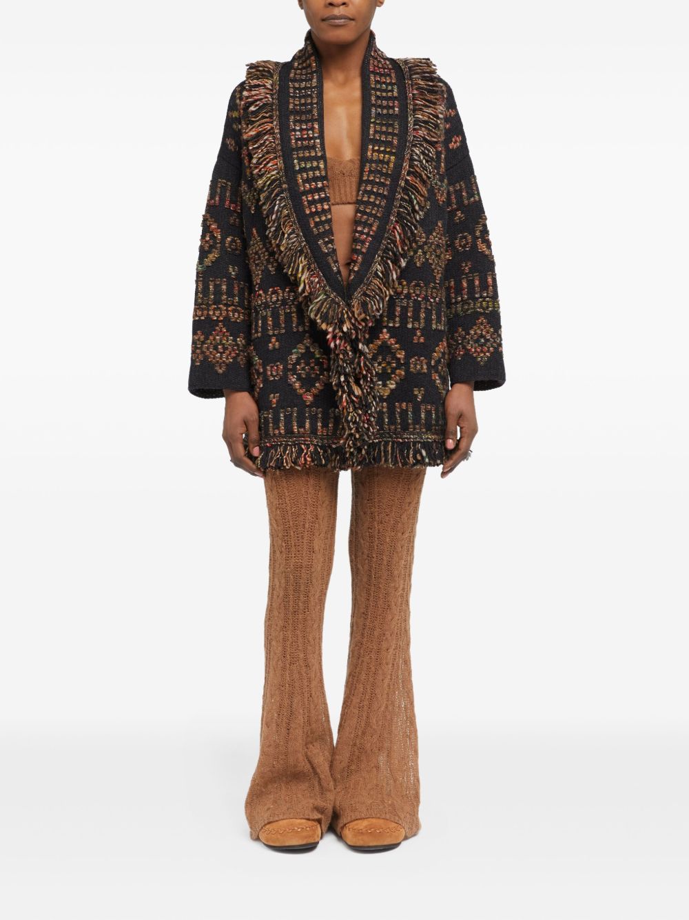 ALANUI Grunge Beat Wool Cardigan
