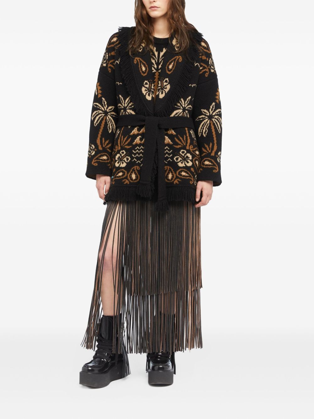 ALANUI Glimpse of Eden Wool and Cashmere Cardigan