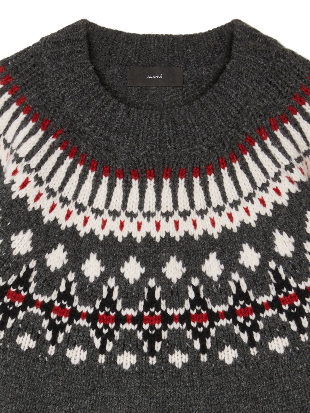 ALANUI Cozy Winter Fairisle Wool Crewneck Jumper