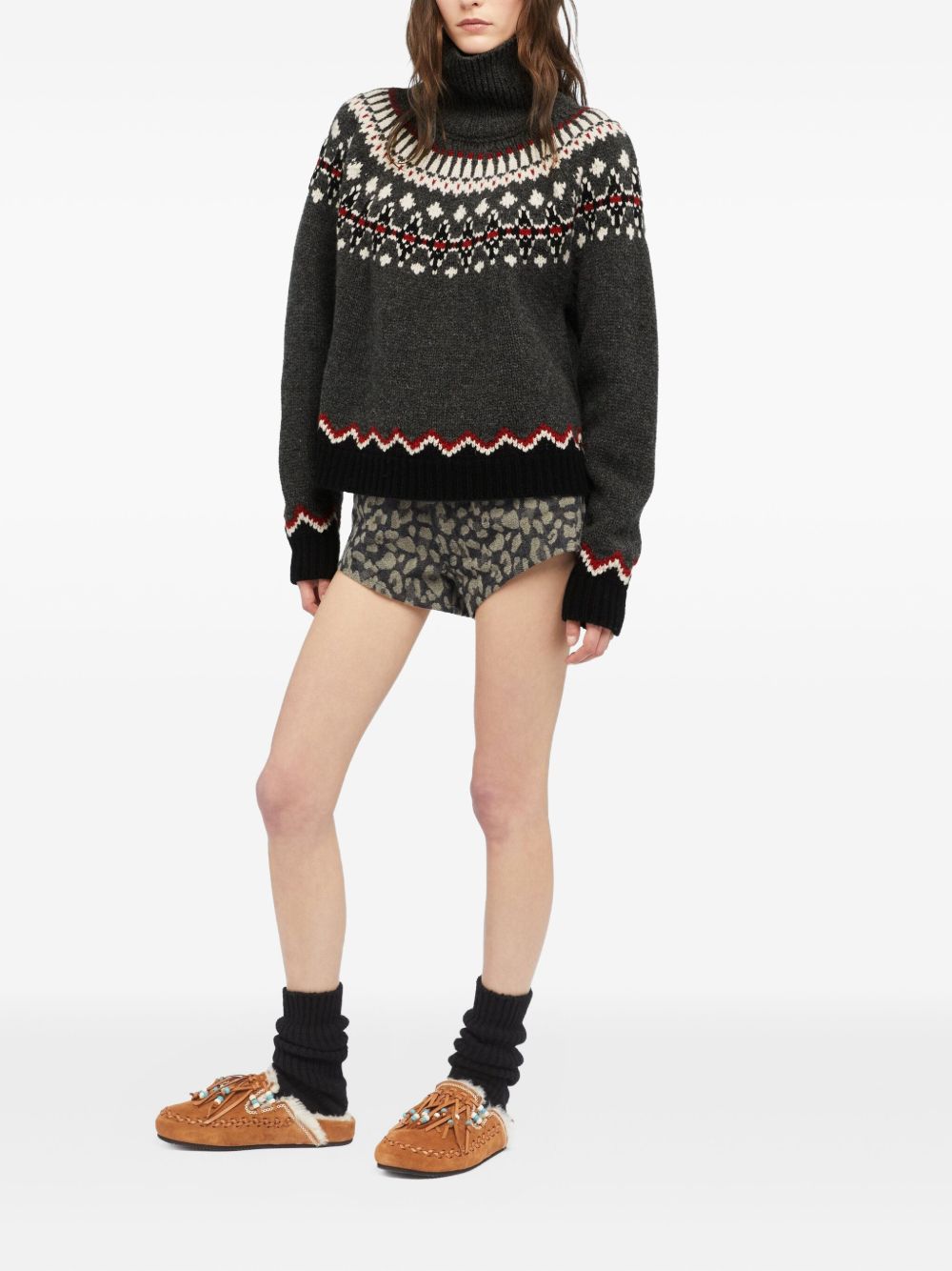 ALANUI Fair Isle Patterned Turtleneck Jumper