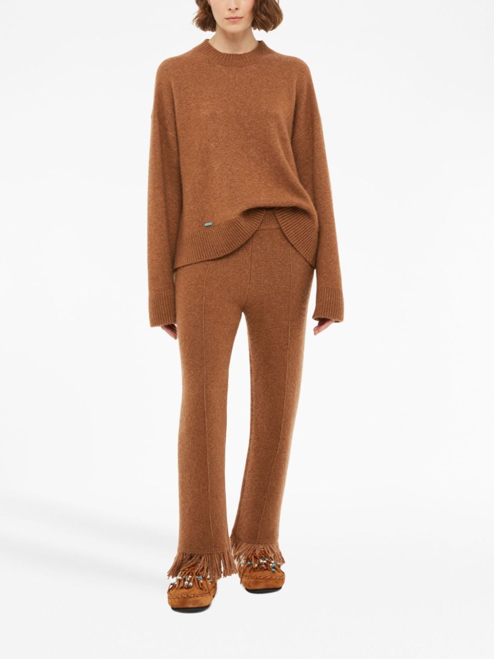 ALANUI Fringe-Detail Knit Trousers