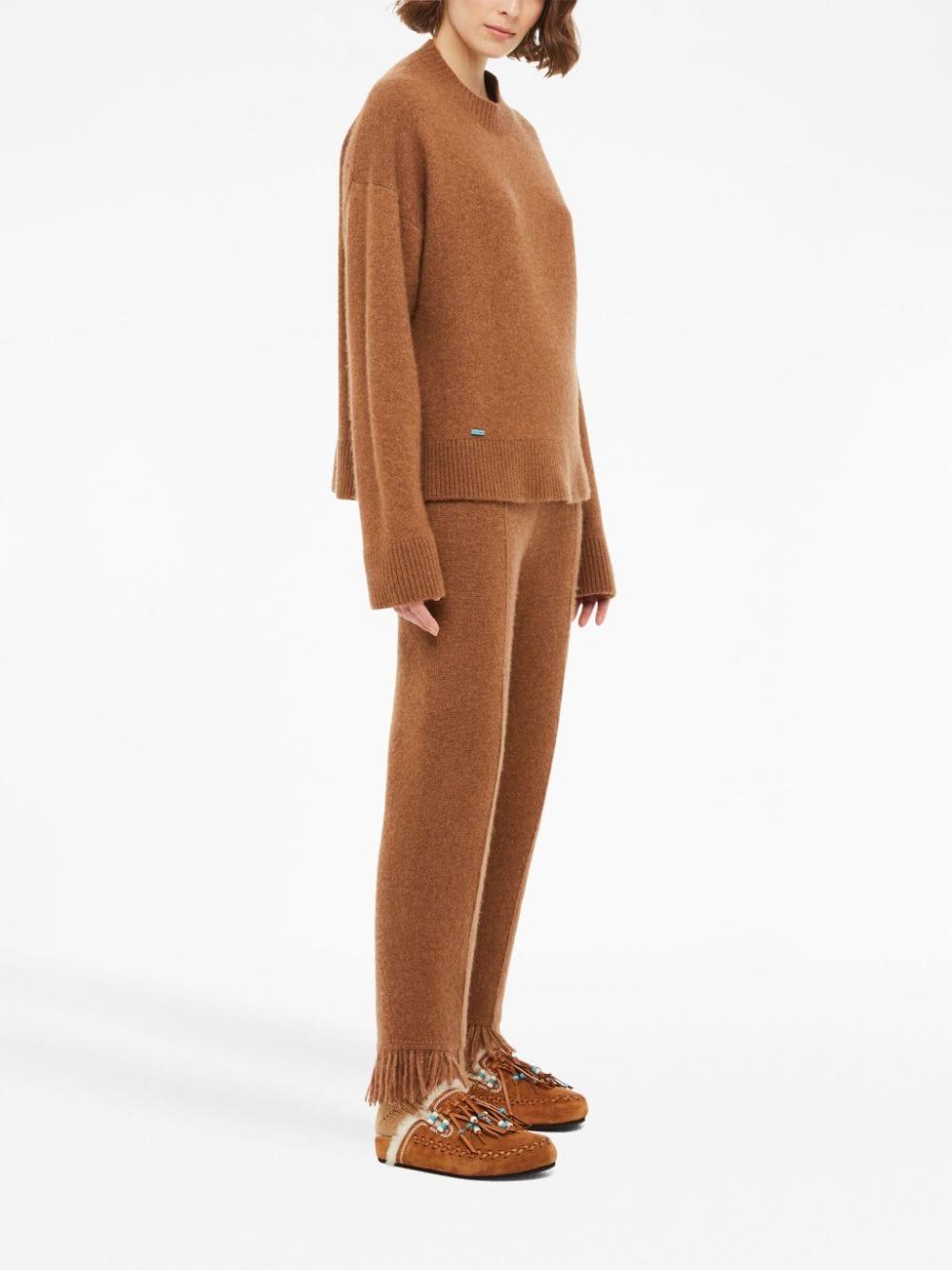 ALANUI Fringe-Detail Knit Trousers