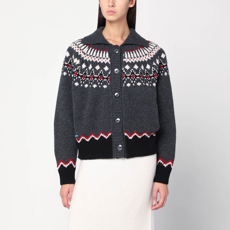 ALANUI Fair Isle Patterned Cardigan for Women