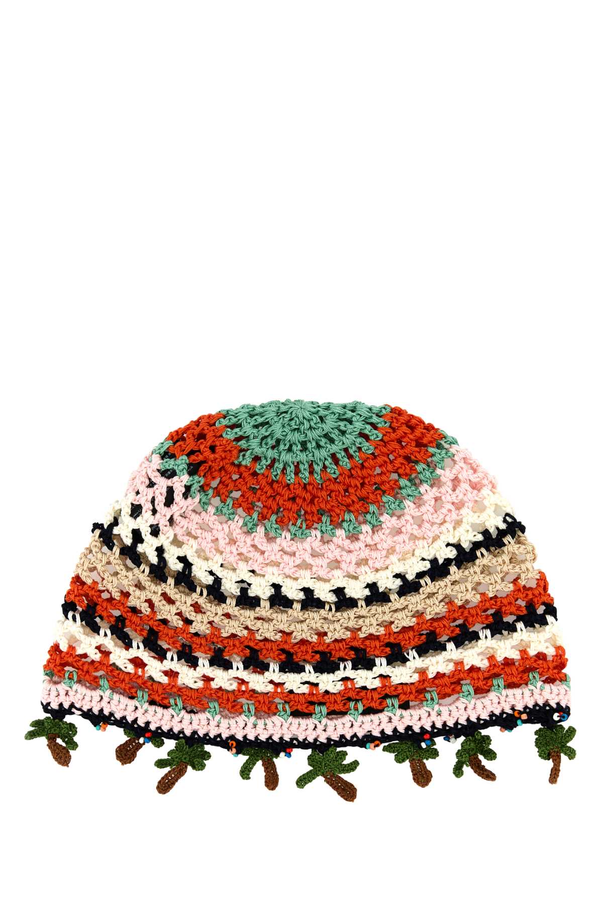 ALANUI Multicolored Crochet Sunny Hat