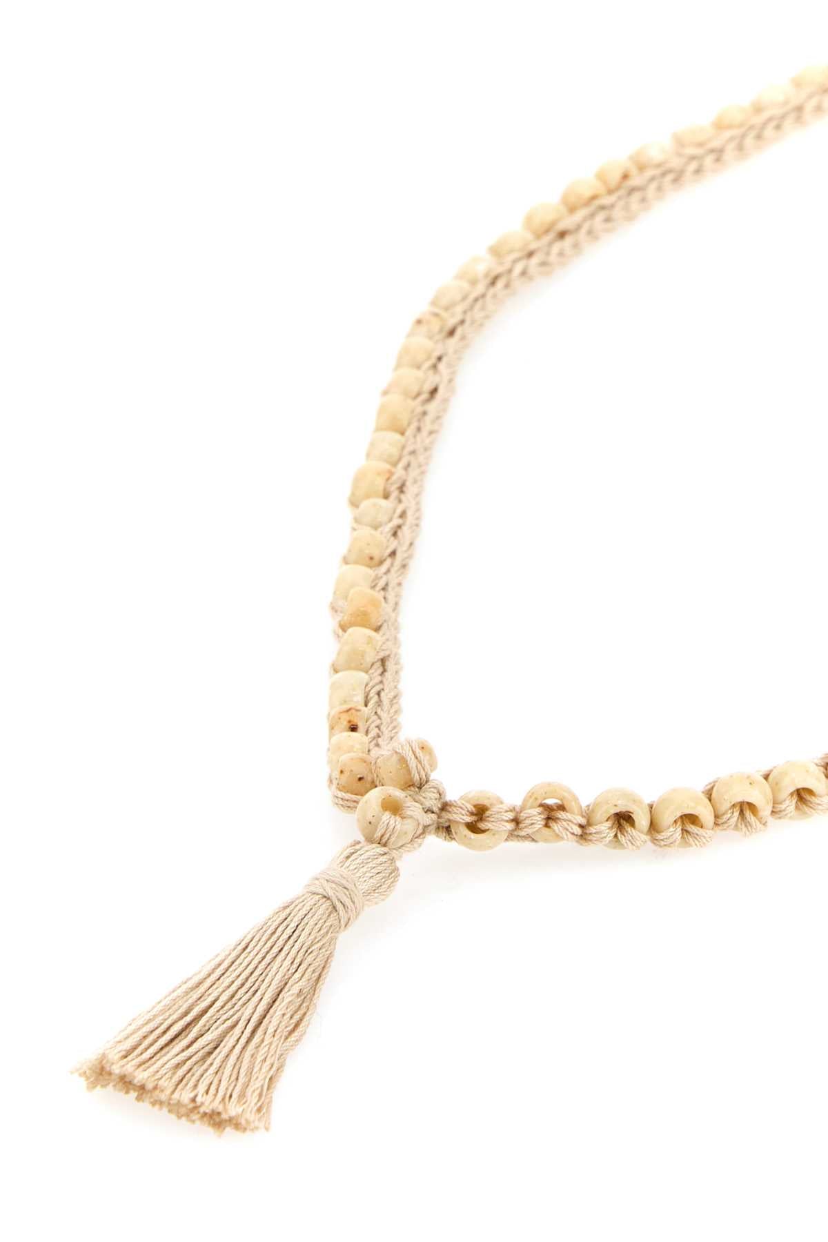 ALANUI Embellished Crochet Necklace