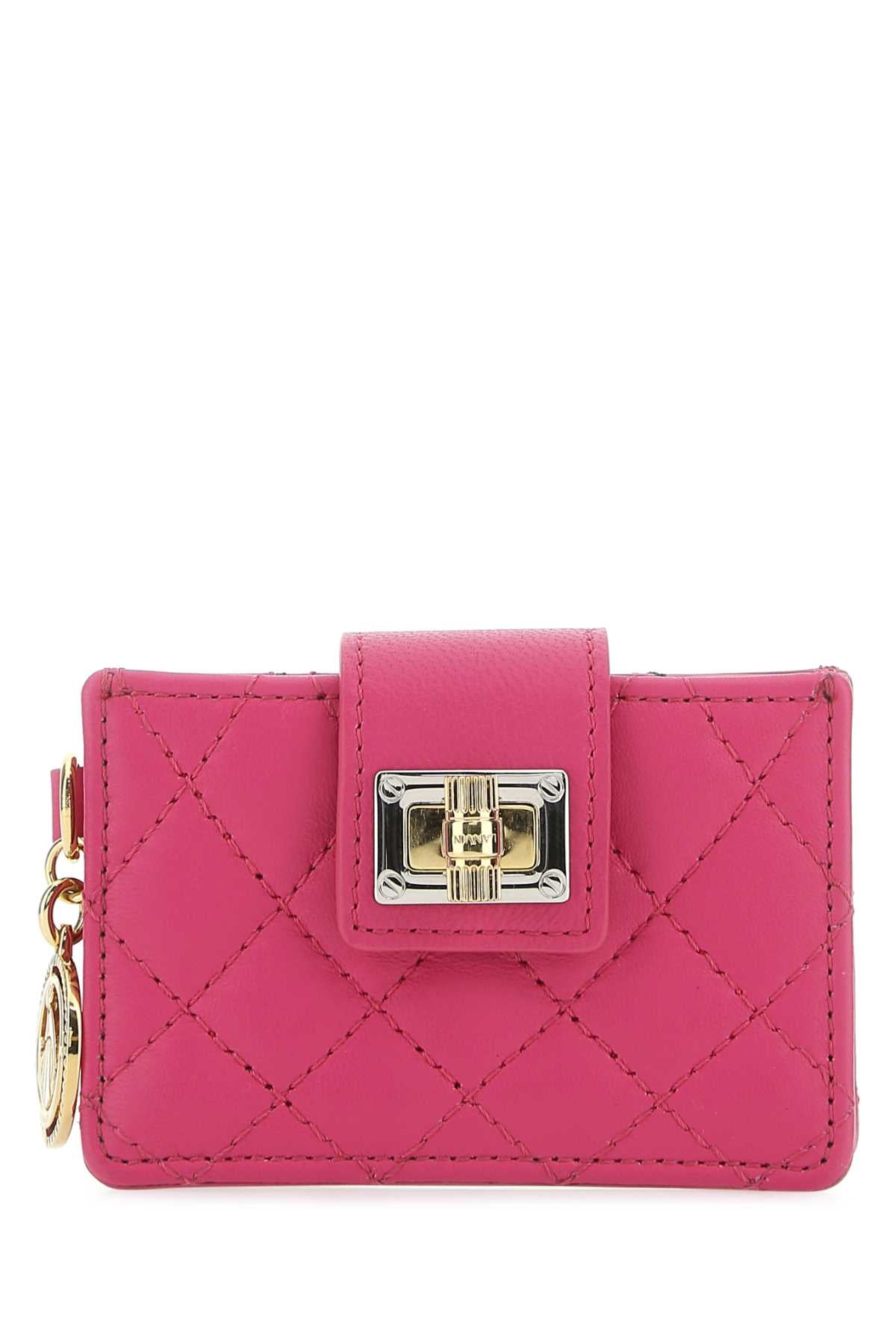 LANVIN Mini Leather Card Holder for Women