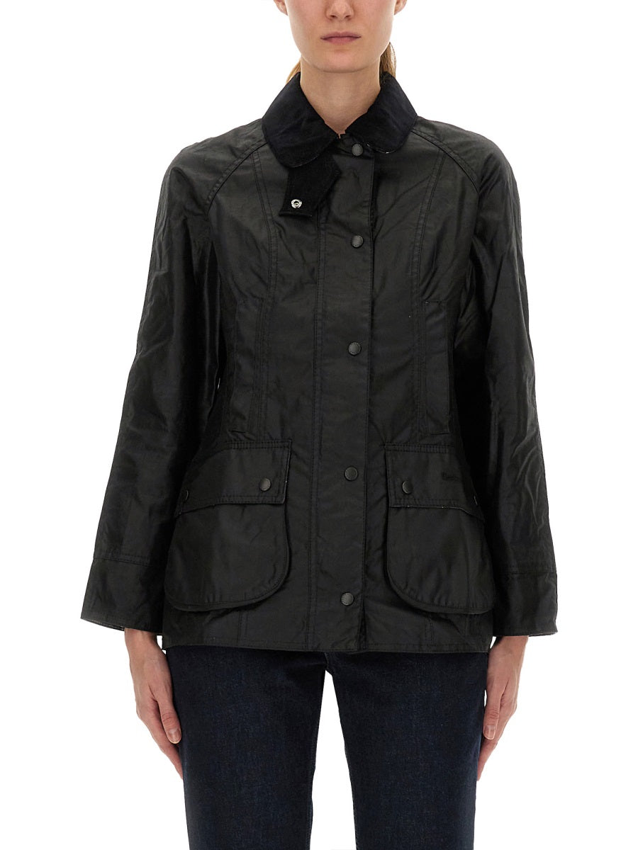 BARBOUR Waxed Cotton Women's Jacket - Size 8