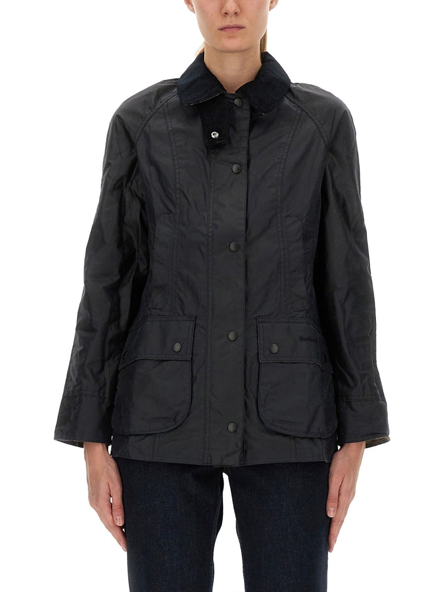 BARBOUR Waxed Jacket - Size 8 for Women