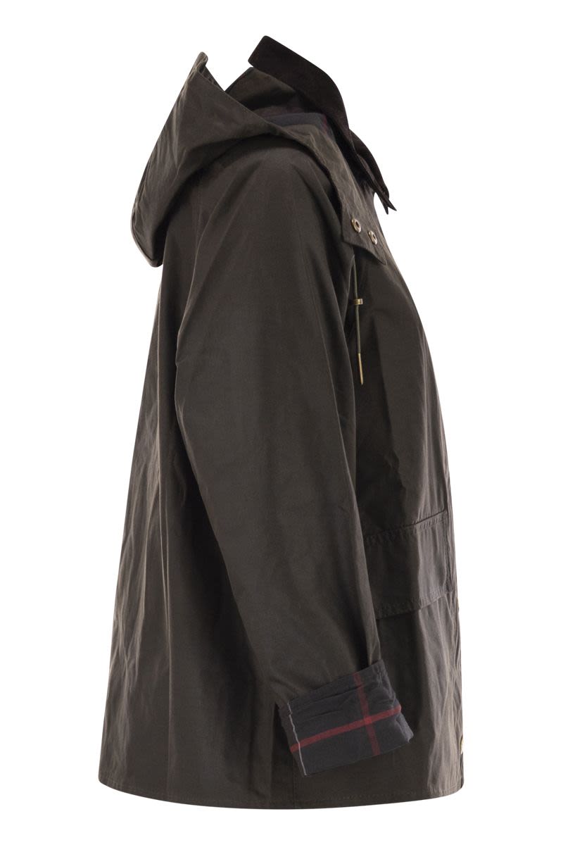 BARBOUR Mini Waxed Cotton Jacket