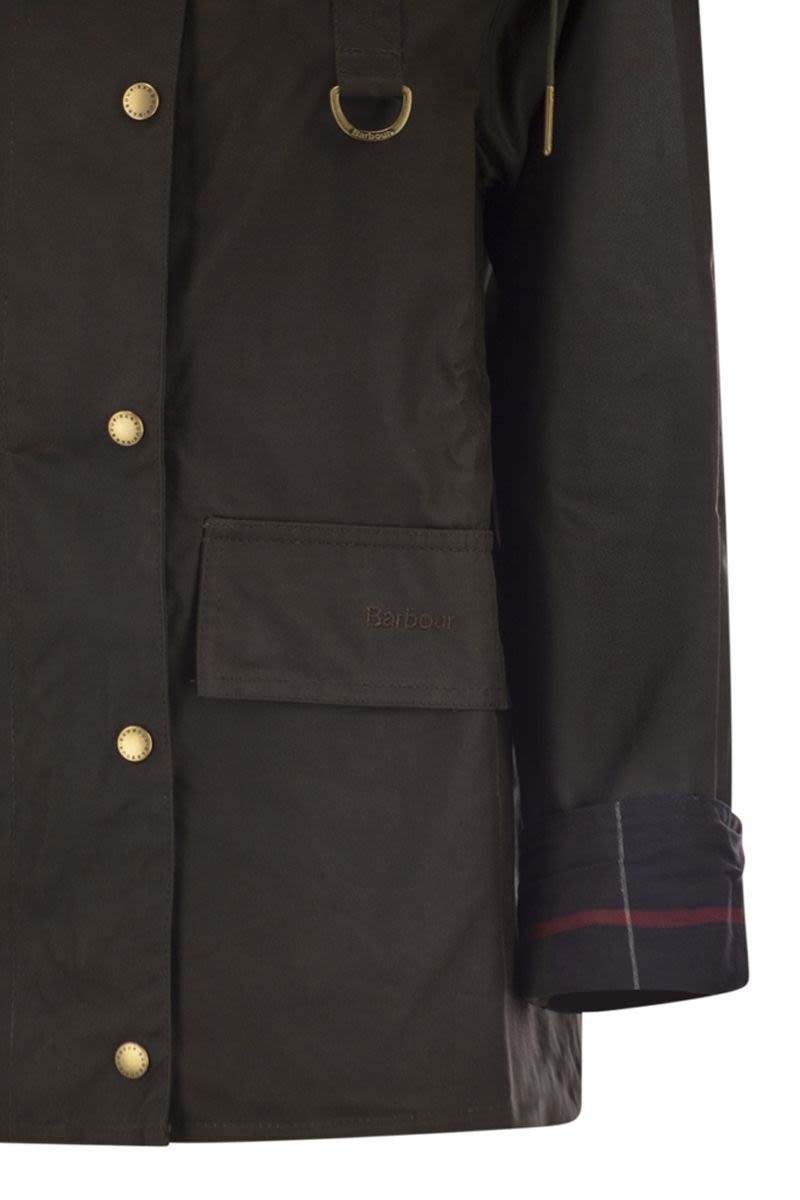 BARBOUR Mini Waxed Cotton Jacket