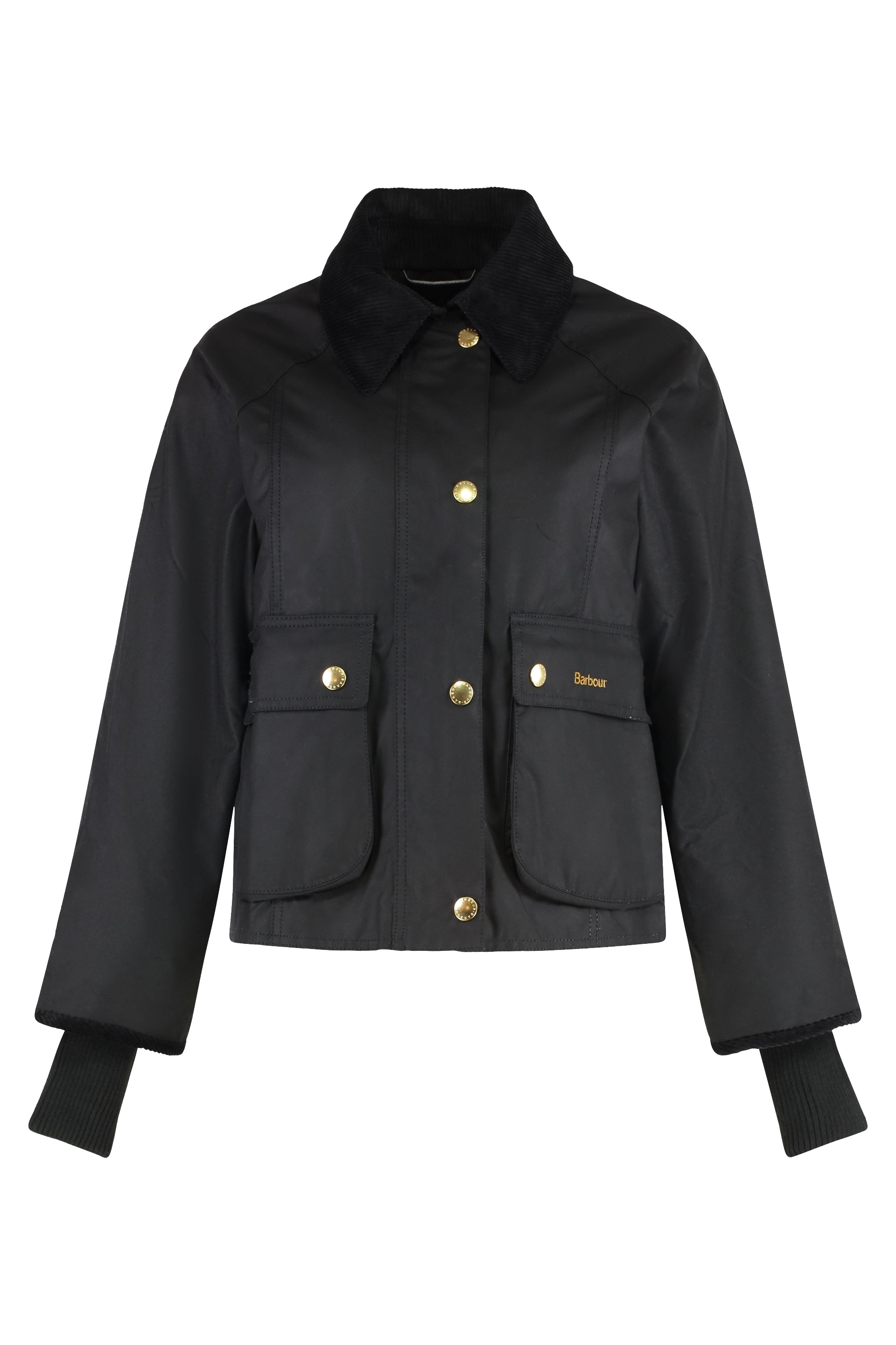 BARBOUR Women's Waxed Cotton Jacket with Corduroy Collar