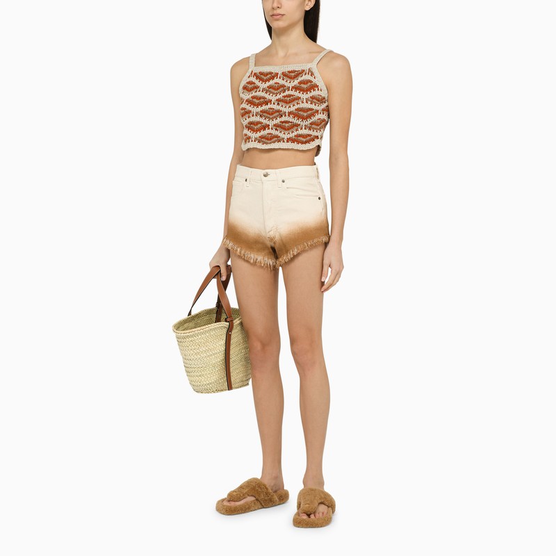 ALANUI Bright Hues Mini Denim Shorts for Women