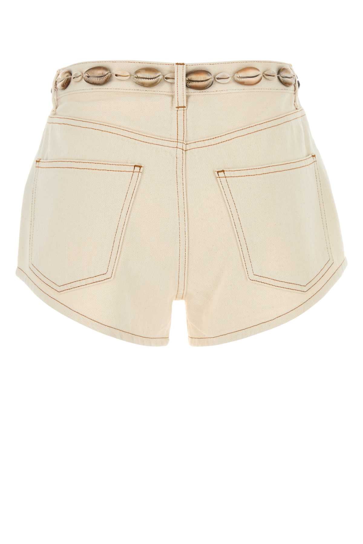 ALANUI Ocean Dream Mini Denim Shorts