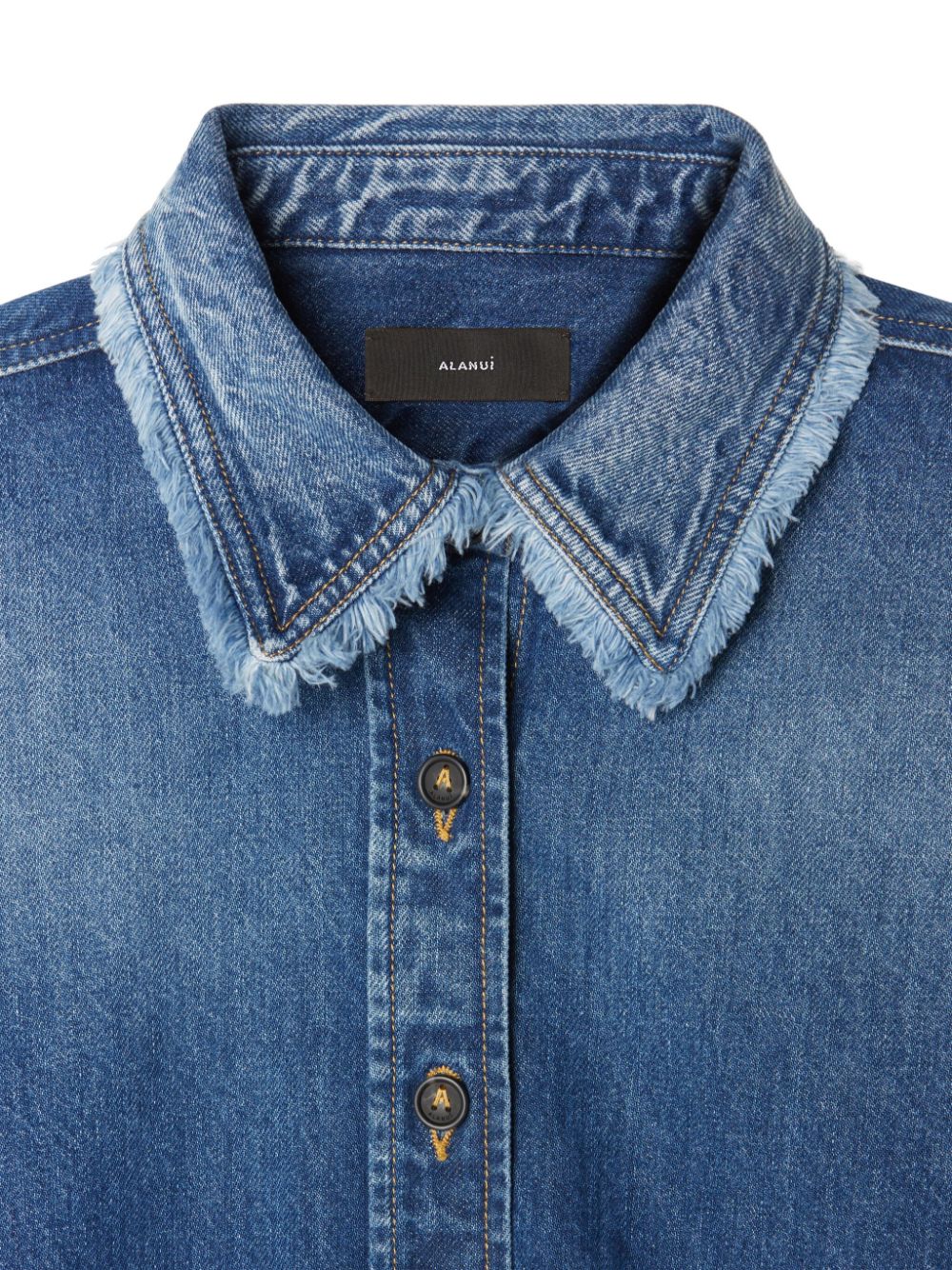 ALANUI Cropped Button-Front Women's Shirt