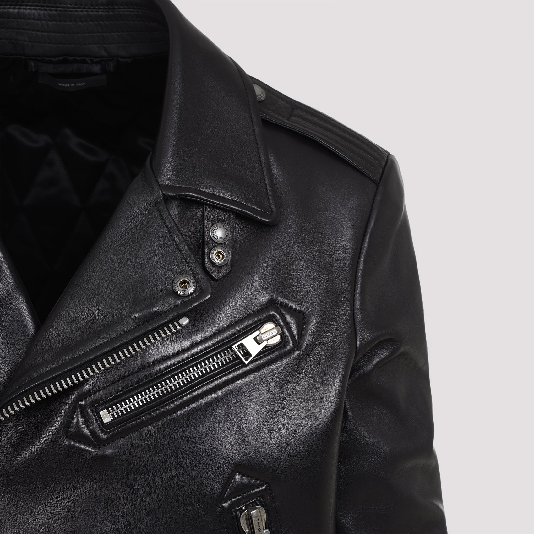 TOM FORD Lamb Leather Biker Jacket for Men