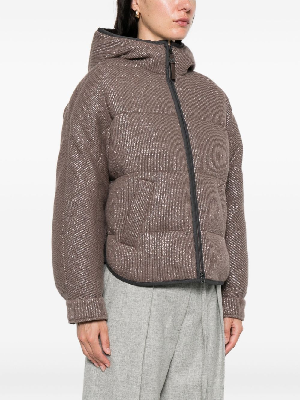 BRUNELLO CUCINELLI Hooded Quilted Down Jacket for Women