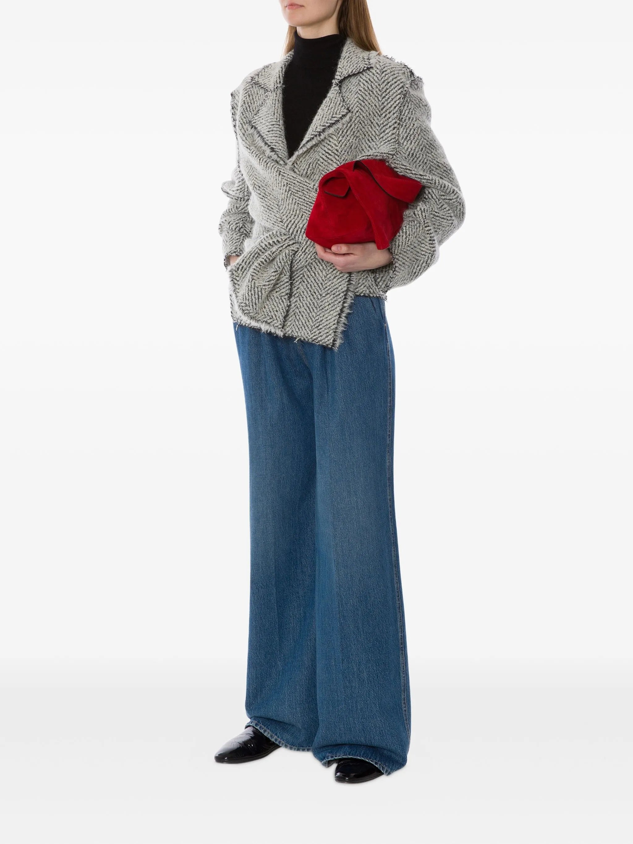 ALBERTA FERRETI Wide Leg Cotton Pants for Women