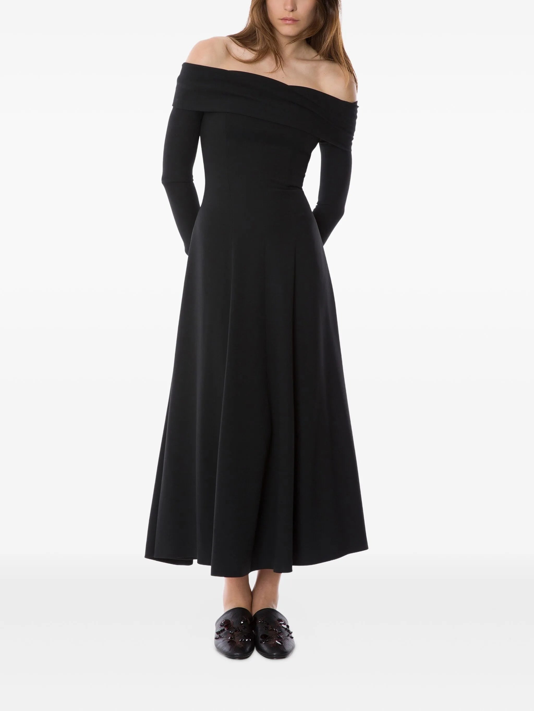 ALBERTA FERRETI Elegant Viscose Midi Dress for Women - FW25 Collection