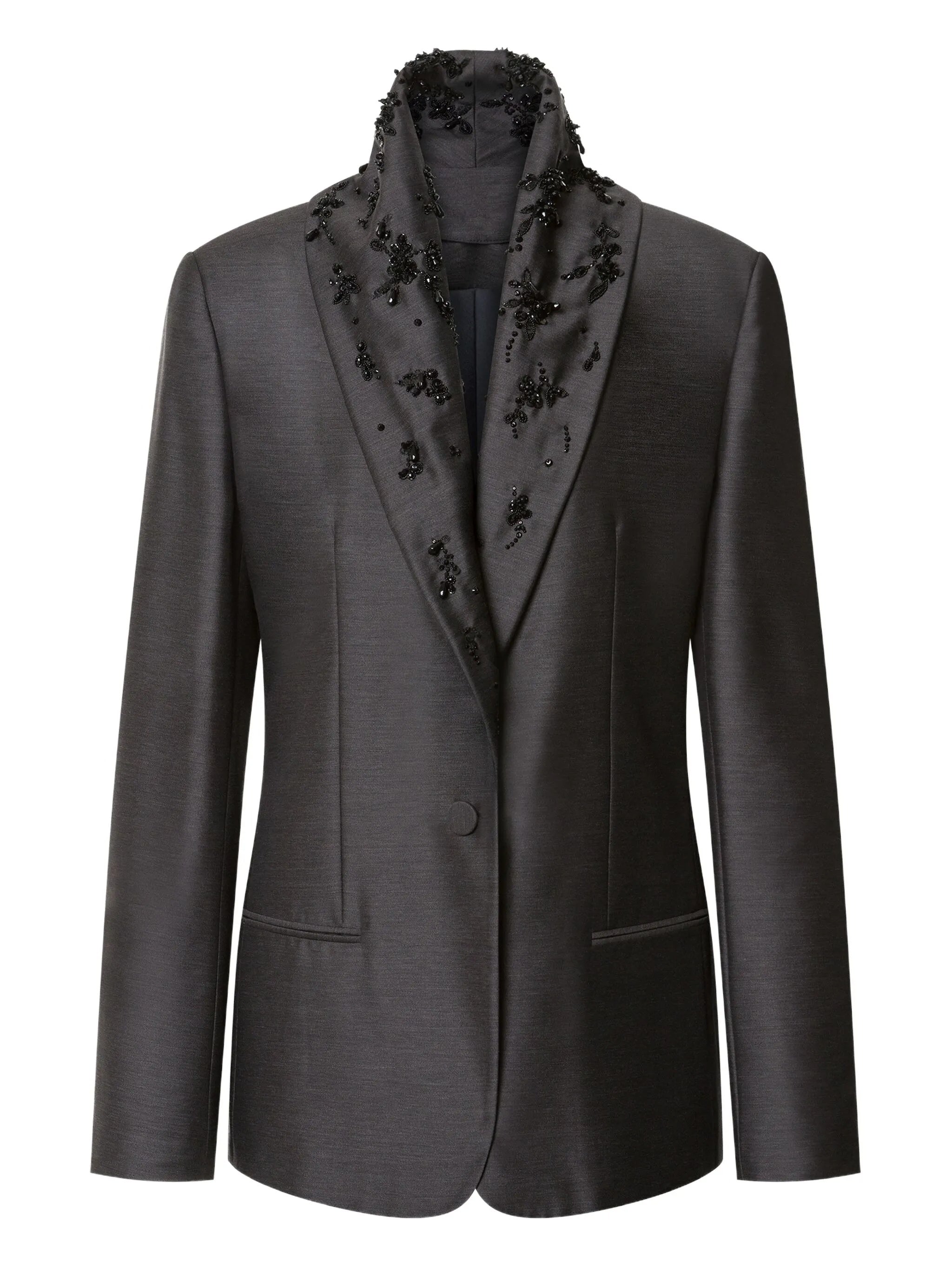 ALBERTA FERRETI Elegant Wool-Silk Blazer for Women - Fall/Winter 2025