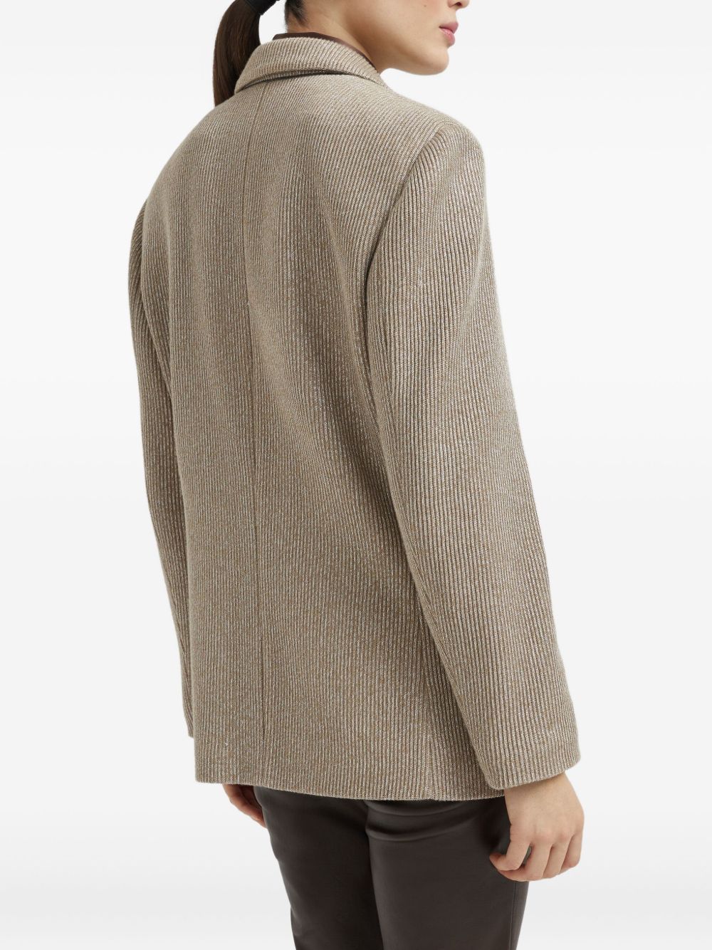 BRUNELLO CUCINELLI Single-Breasted Cotton Jacket for Women