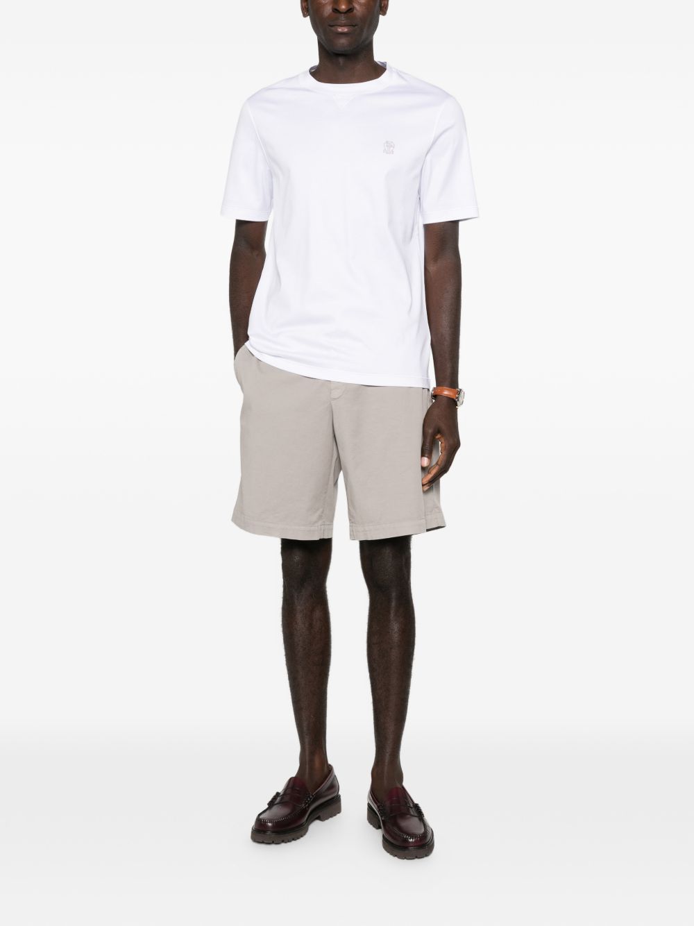 BRUNELLO CUCINELLI Logo Cotton T-Shirt