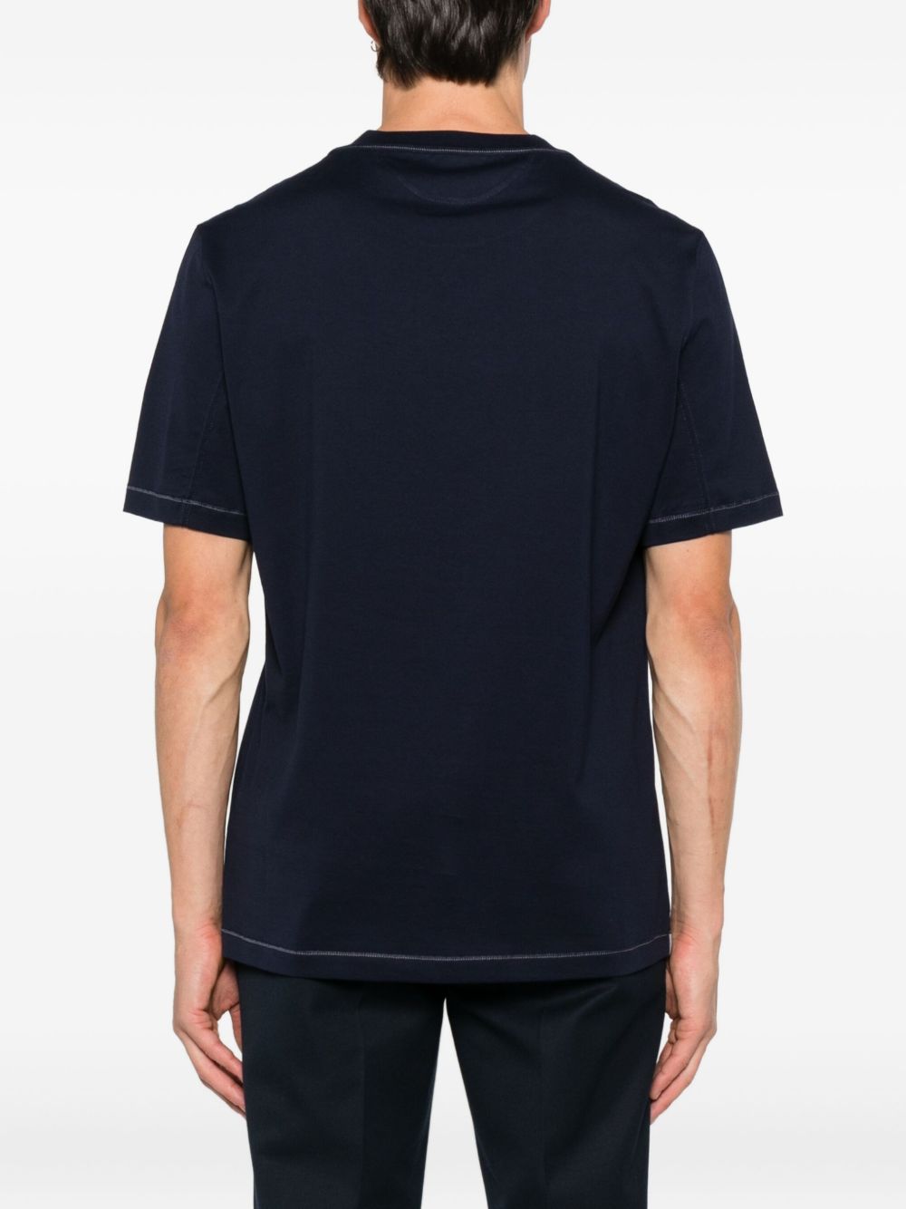 BRUNELLO CUCINELLI Classic Logo Cotton T-Shirt - Crew Neck, Short Sleeves