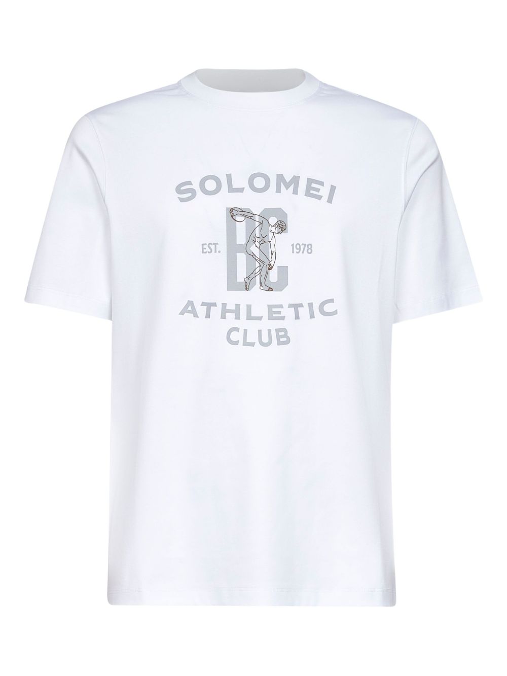 BRUNELLO CUCINELLI Men's Crewneck Short Sleeve Graphic T-Shirt