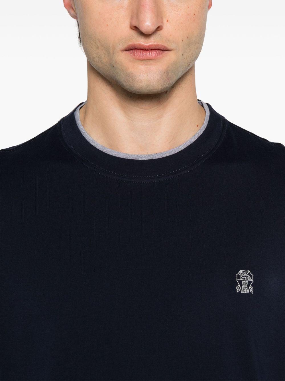 BRUNELLO CUCINELLI Slim Fit Crew-Neck T-Shirt in Lightweight Cotton