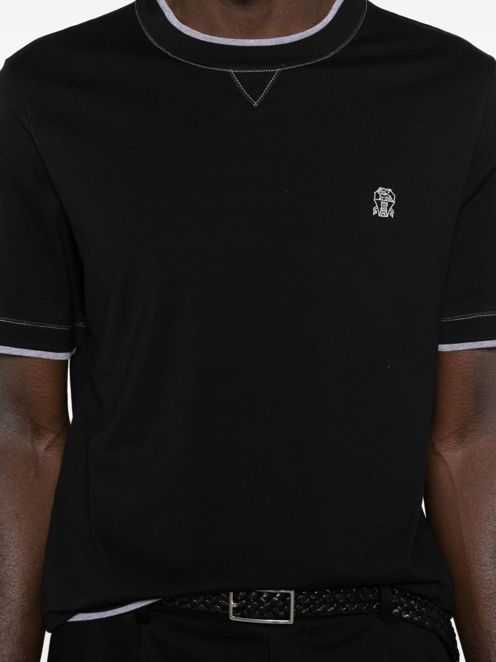 BRUNELLO CUCINELLI Logo Cotton T-Shirt for Men - SS26 Collection