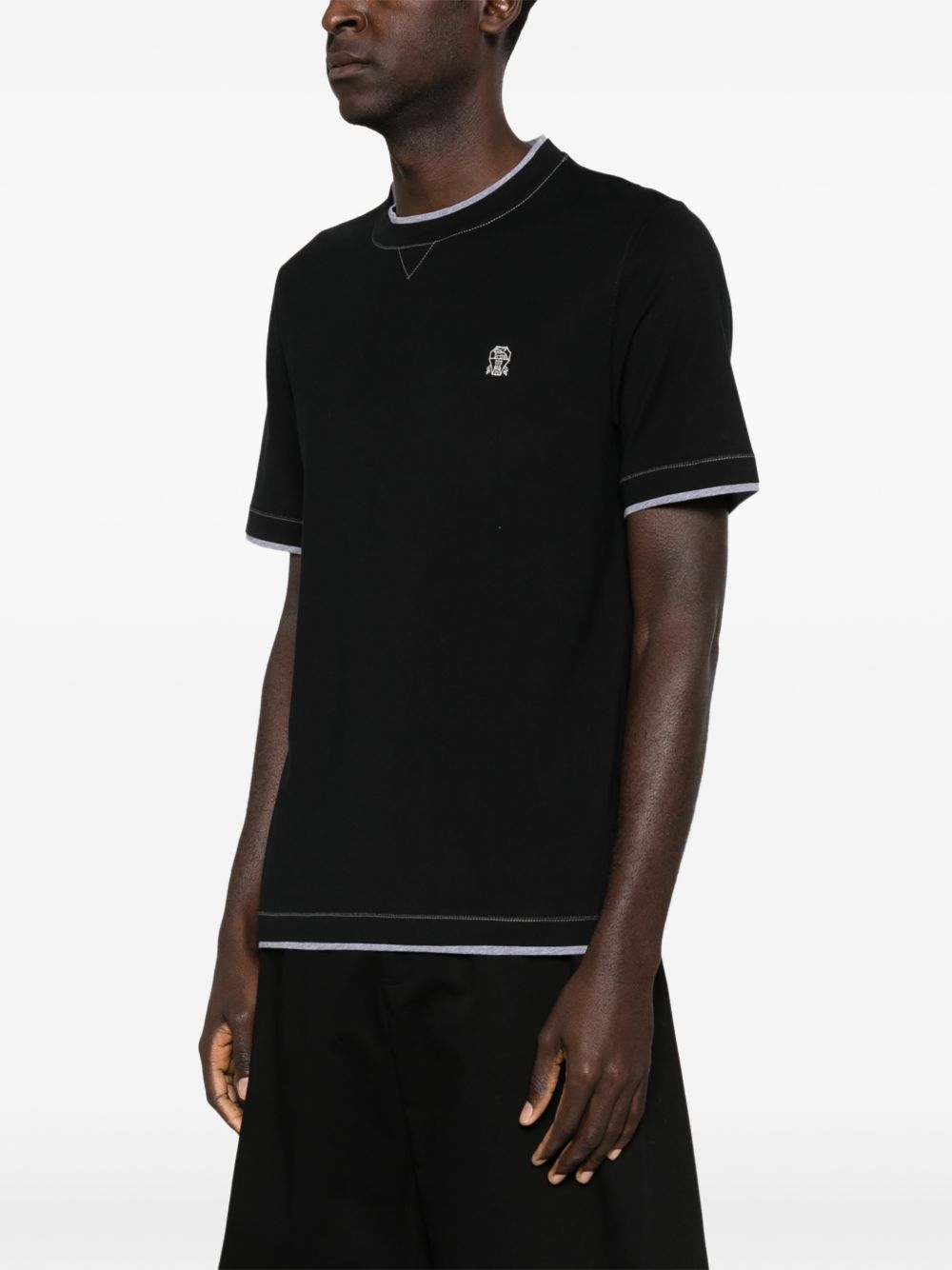 BRUNELLO CUCINELLI Logo Cotton T-Shirt for Men - SS26 Collection