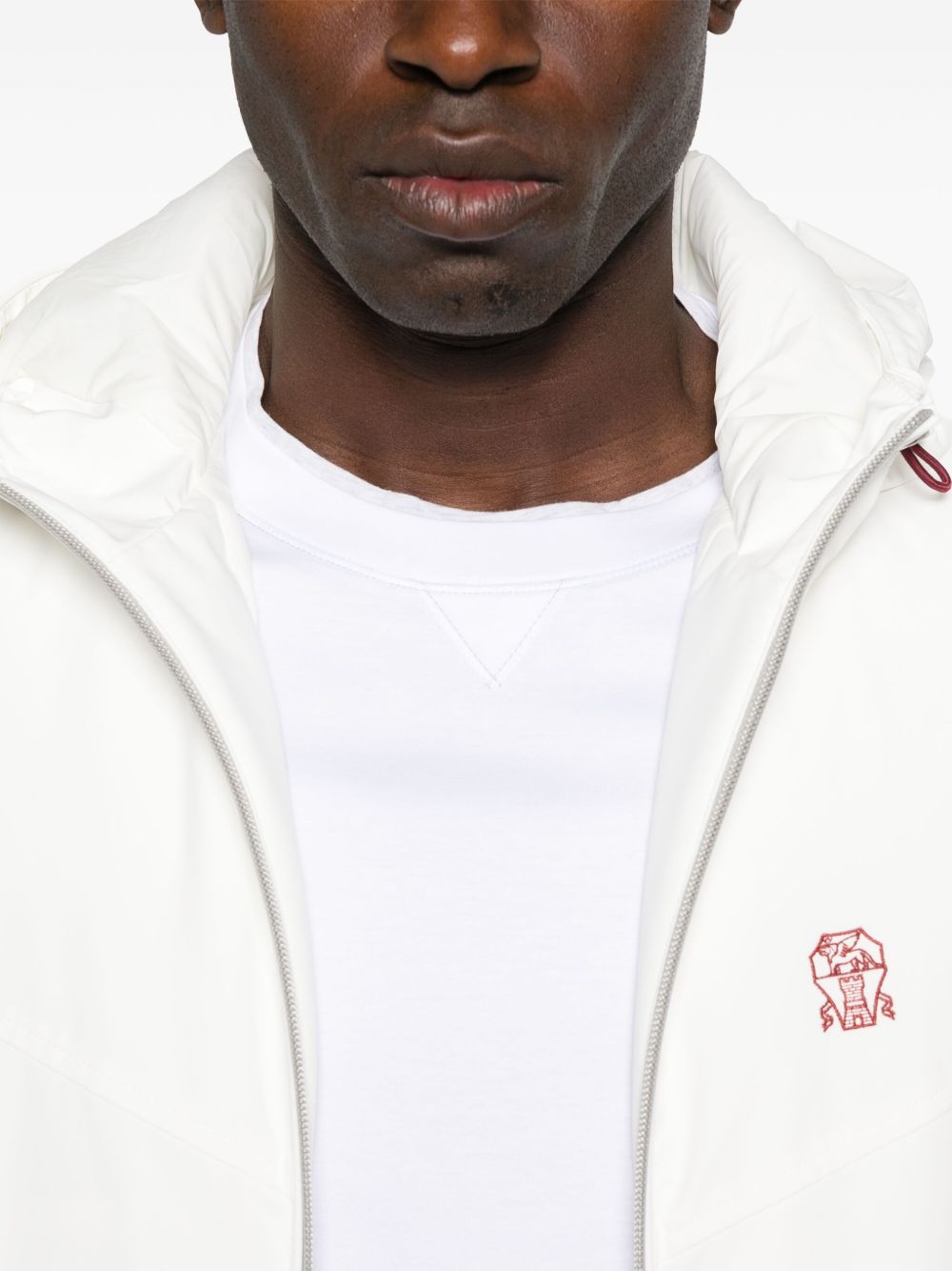 BRUNELLO CUCINELLI Men's Logo Cotton T-Shirt - Crew Neck, Short Sleeves