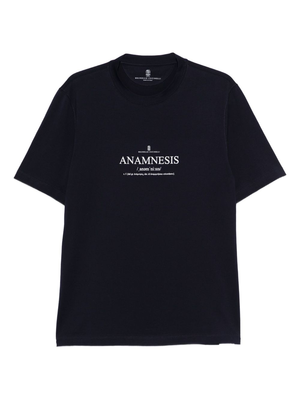 BRUNELLO CUCINELLI Printed Cotton T-Shirt with Short Sleeves - FW25 Collection