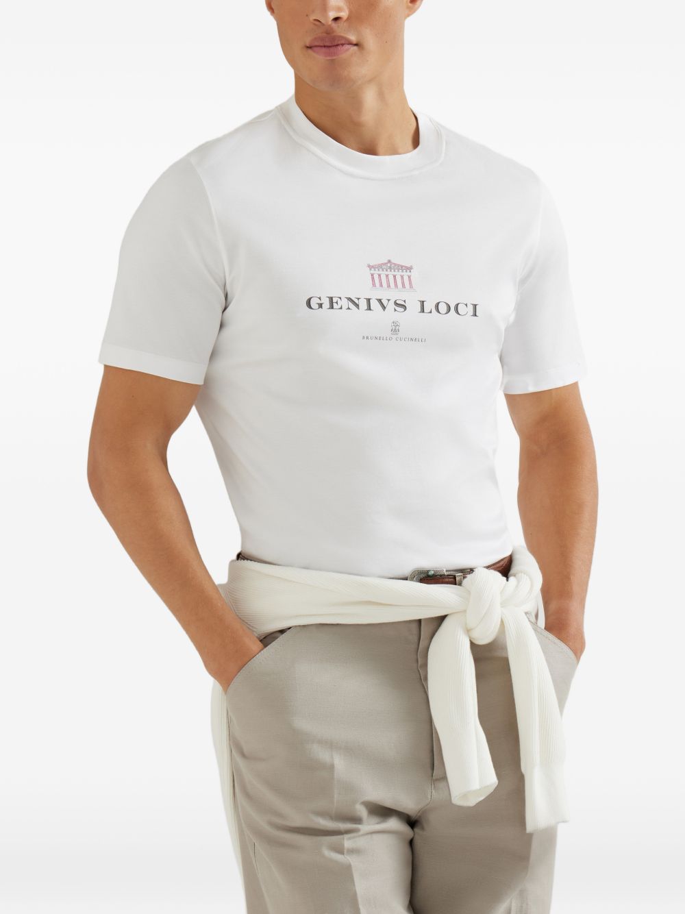 BRUNELLO CUCINELLI Logo Cotton T-Shirt for Men - SS26 Collection