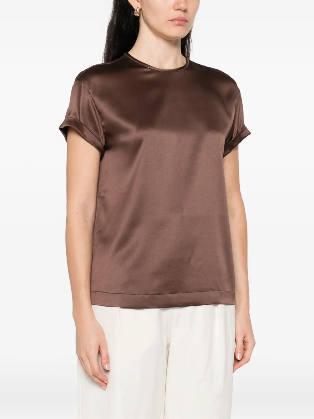 BRUNELLO CUCINELLI Crystal-Embellished Blouse for Women - FW25