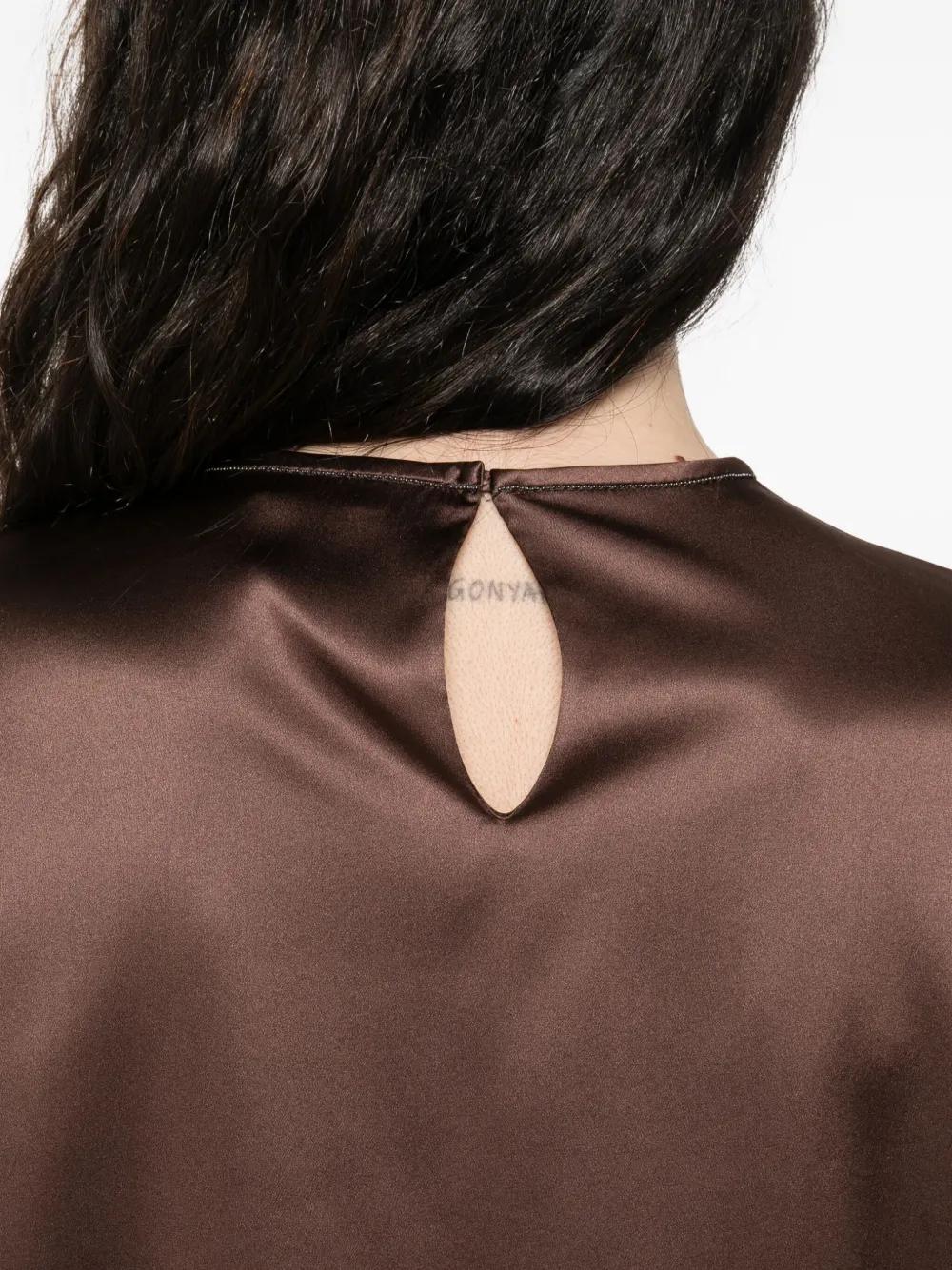 BRUNELLO CUCINELLI Crystal-Embellished Blouse for Women - FW25