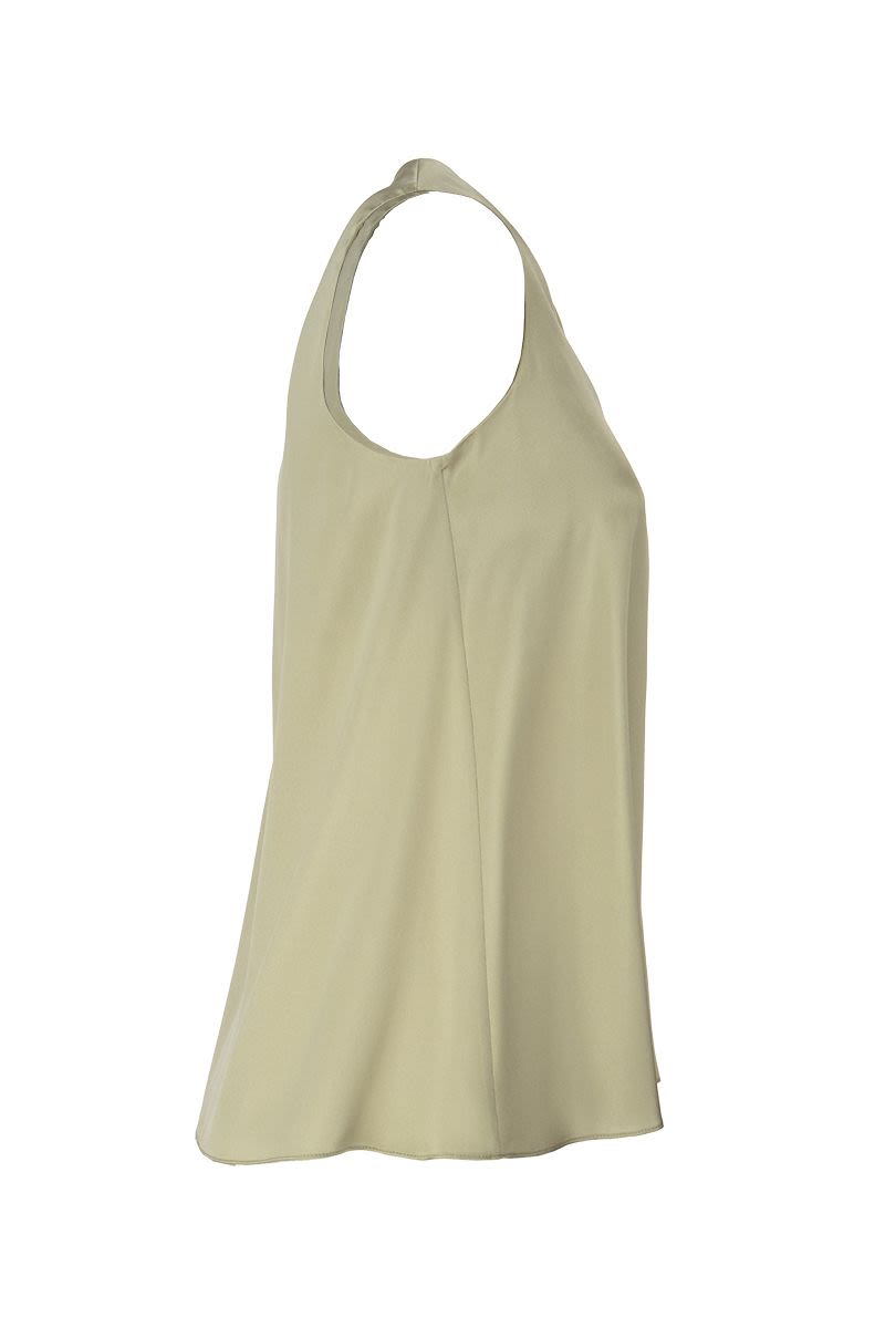 BRUNELLO CUCINELLI Elevated Silk Top with Monili Embellishment