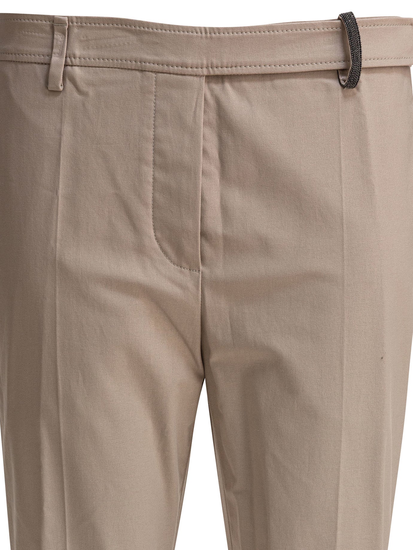 BRUNELLO CUCINELLI Cotton Trousers for Women - FW25 Collection