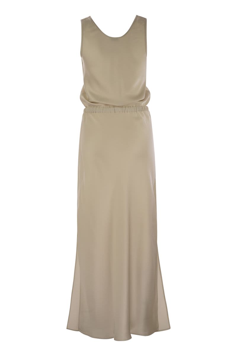 BRUNELLO CUCINELLI Fluid Satin Cady Twill Dress