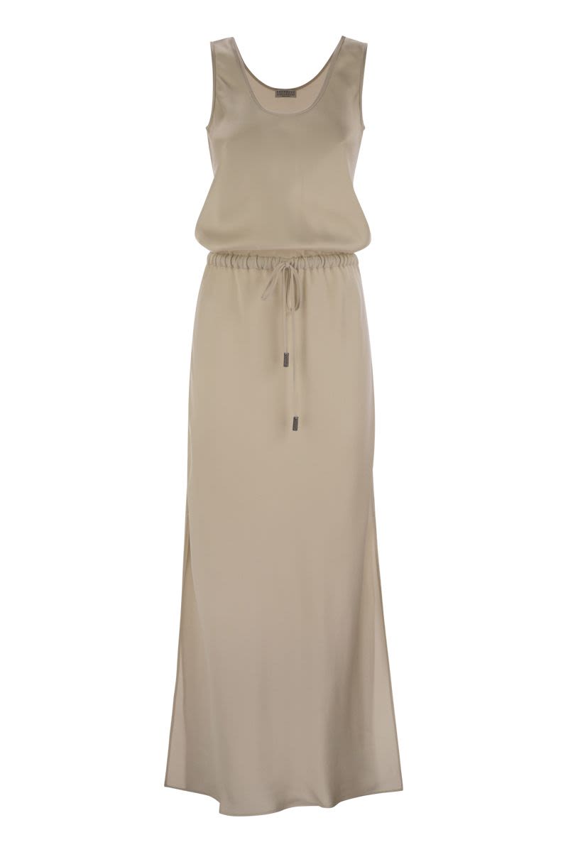 BRUNELLO CUCINELLI Fluid Satin Cady Twill Dress