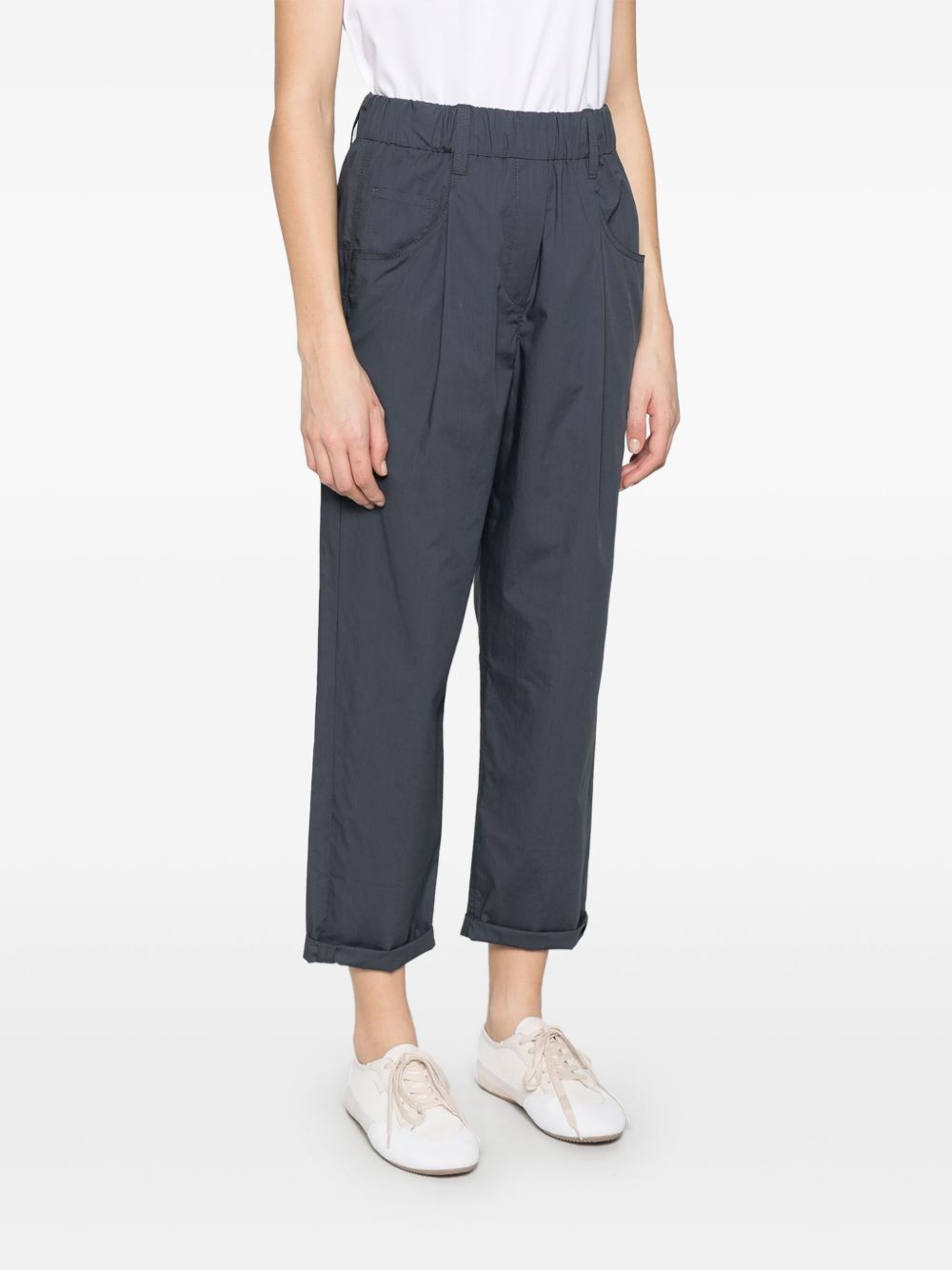 BRUNELLO CUCINELLI Lightweight Poplin Five-Pocket Trousers for Women