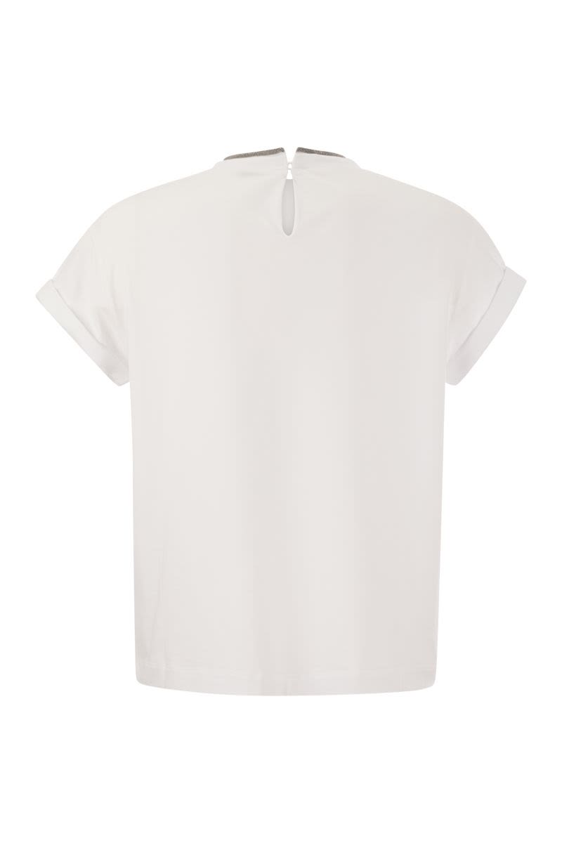 BRUNELLO CUCINELLI Contrast Trim T-Shirt