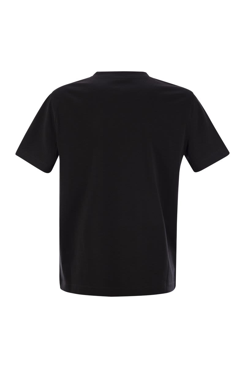 BRUNELLO CUCINELLI Cotton T-Shirt with Shiny Pocket Detail