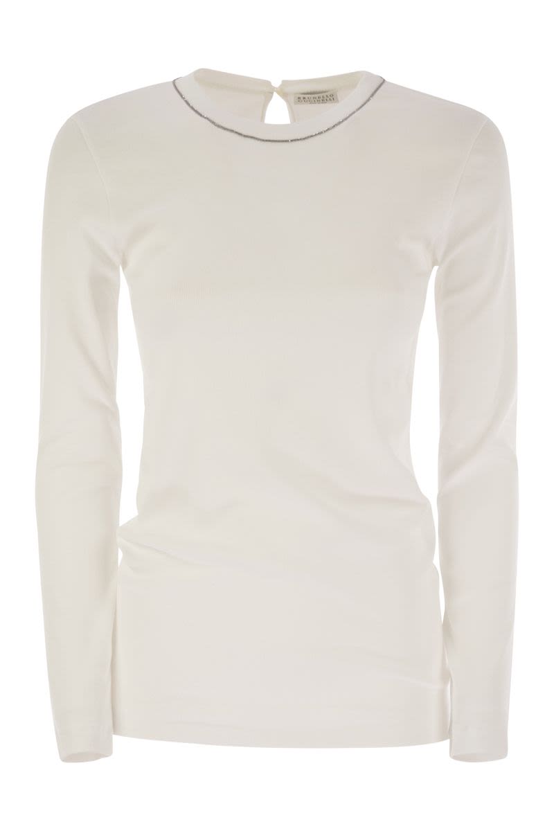 BRUNELLO CUCINELLI Monili Bead Embellished Knit Top for Women