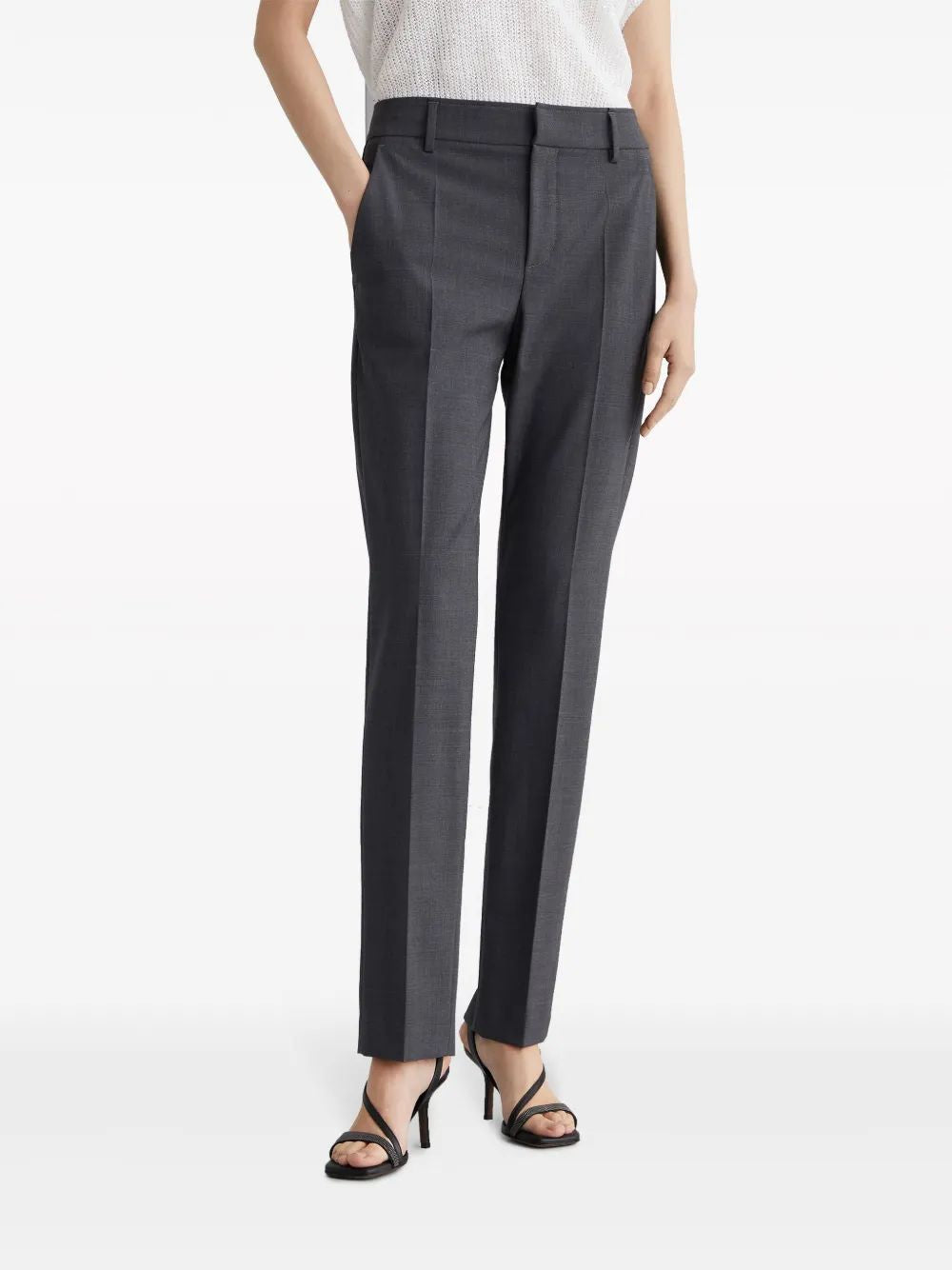 BRUNELLO CUCINELLI High-Rise Tapered-Leg Trousers - Women's